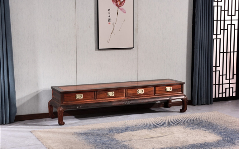 2米四門(mén)兩抽山水電視柜